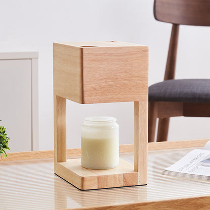 Wooden Candle Lamp Dimmable Candle Warmer Lamp